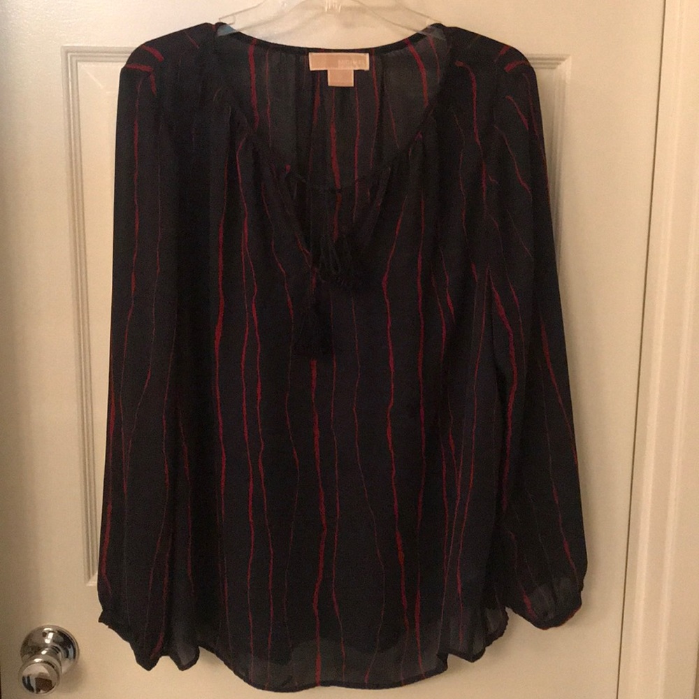 Michael Kors navy and red top!